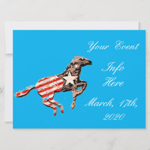 American Flag Horse Running Thunder_Cove