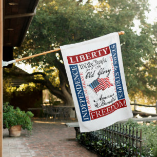 American Flag House Flag