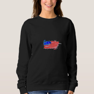 American Flag I Love Usa Flag Sweatshirt