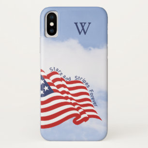 American Flag Illustration Stars & Stripes Forever iPhone X Case