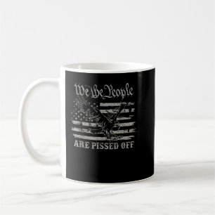 American Flag I'm A Dad Grandpa And A Veteran 4th Coffee Mug
