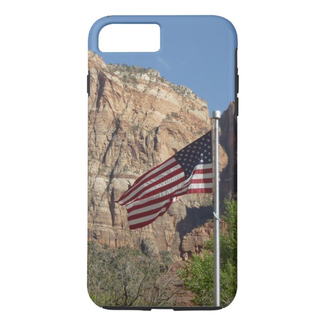 American Flag in Zion National Park I Case-Mate iPhone Case (Back)