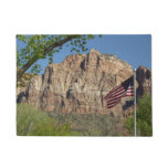 American Flag in Zion National Park I Doormat