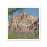 American Flag in Zion National Park I Napkins