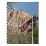American Flag in Zion National Park I Notebook