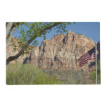 American Flag in Zion National Park I Placemat