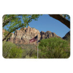 American Flag in Zion National Park II Magnet