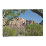 American Flag in Zion National Park II Placemat