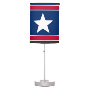 American Flag Inspired Table Lamp
