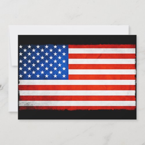 American Flag Invitation