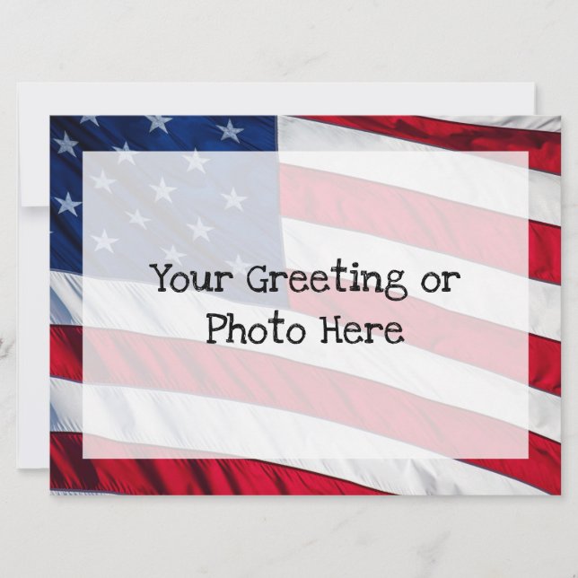 American Flag Invitation (Front)