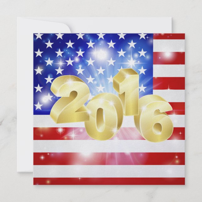 American Flag Invitation - SRF (Front)