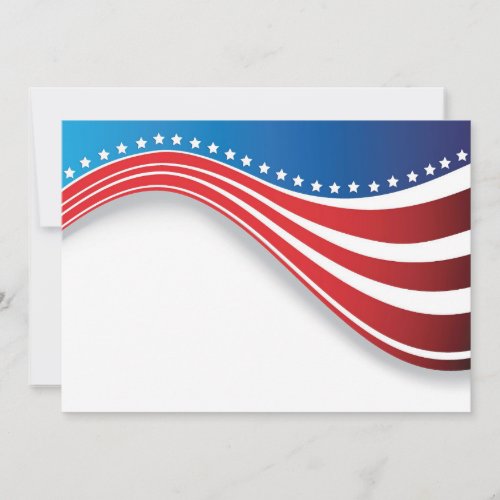 American flag invitations