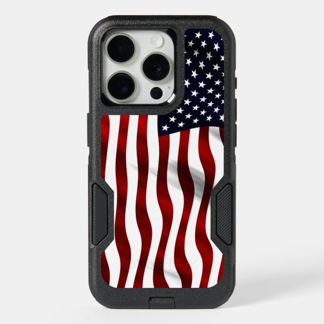 American Flag iPhone 15 Pro Case (Back)