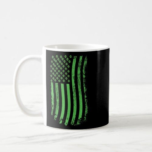 American Flag Ireland Flag Saint Patricks Day  Coffee Mug