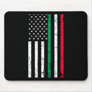 American Flag Italian American Pride 4th Of July Mouse Pad