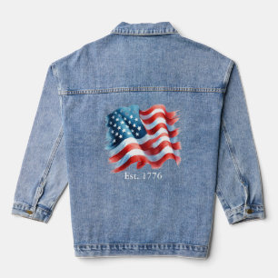 American Flag Jean Jacket