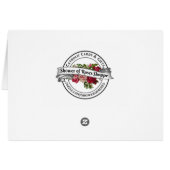 American Flag Jesus on Crucifix Clouds Cards (Back Horizontal)