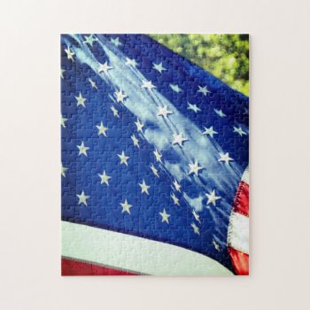 American Flag Jigsaw Puzzle by MarblesPictures at Zazzle
