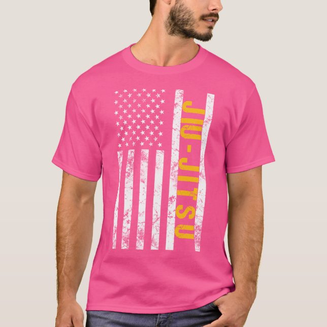 American Flag Jiu Jitsu T-Shirt (Front)