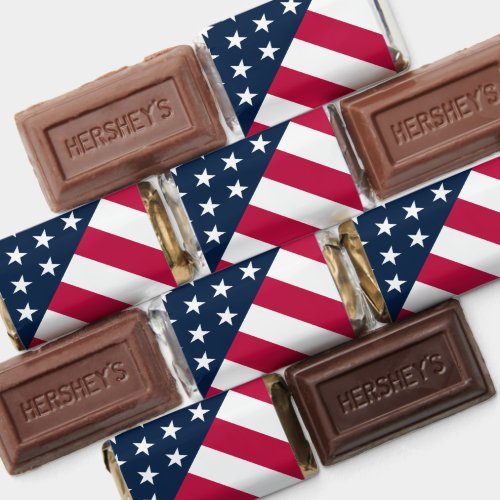 American Flag July 4th Hersheys Miniatures