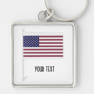 American Flag Keychain
