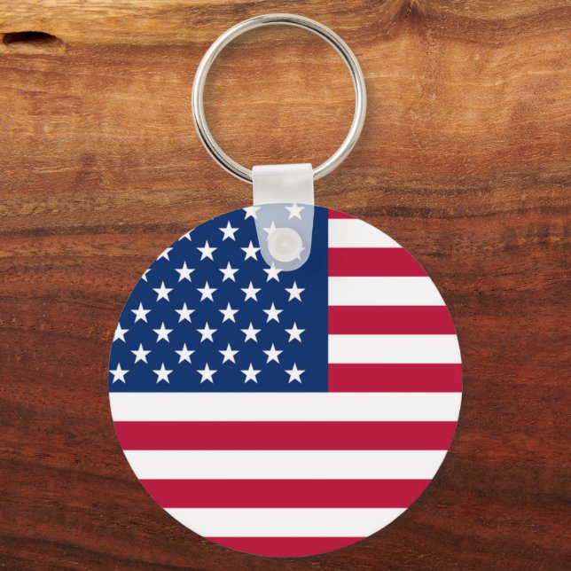  American Flag  Keychain (Front)