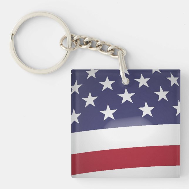 AMERICAN FLAG KEYCHAIN (Front)