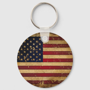American Flag Keychain