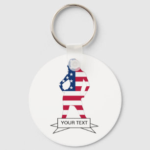 American flag keychain