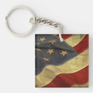 American Flag Keychain
