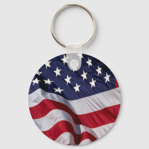 American Flag Keychain