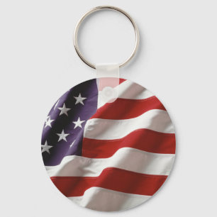 American Flag Keychain