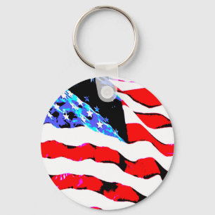 American flag keychain