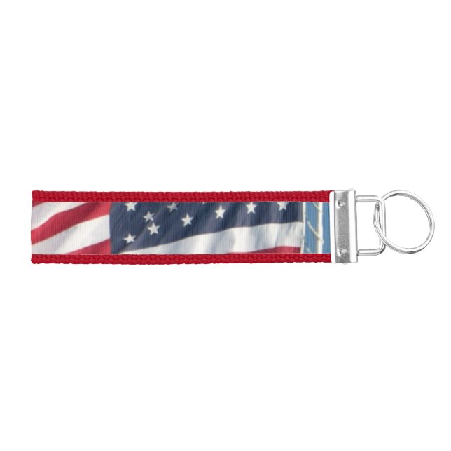 American Flag Keychain (Keys on Right)