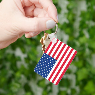 American Flag Keychain Gift