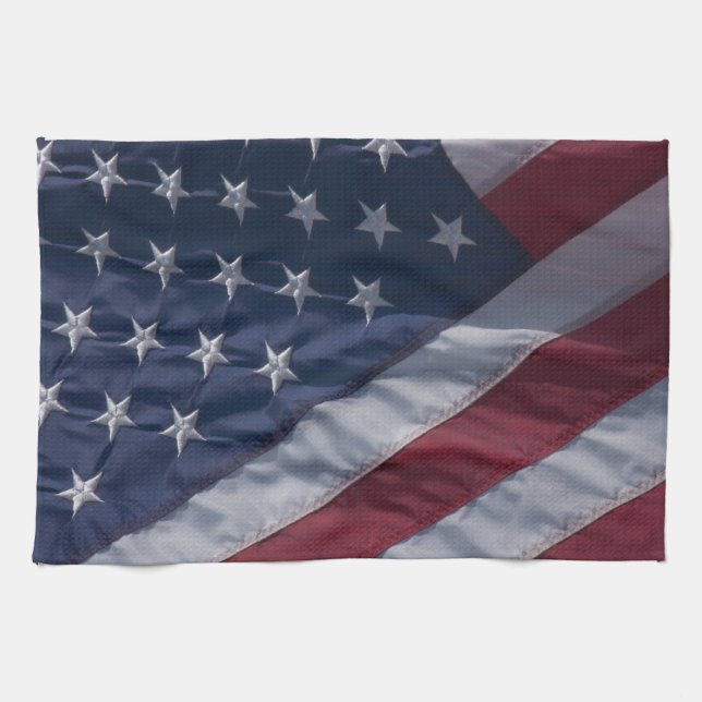 American flag. kitchen towel (Horizontal)