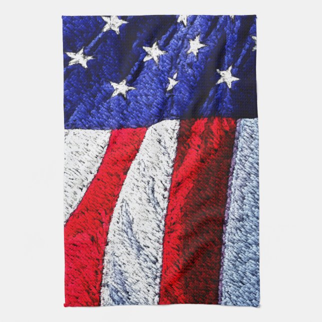American Flag Kitchen Towel (Vertical)