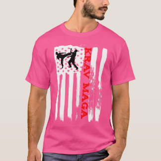 American Flag Krav Maga Mma Tshirt Israeli Martial