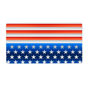 American Flag Label