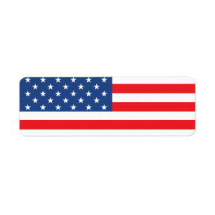 American Flag Label