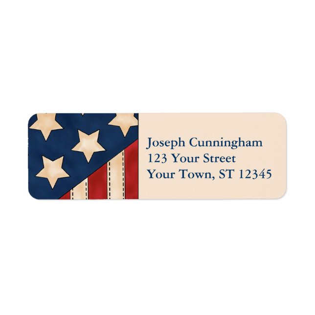 American Flag Label (Front)