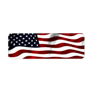 American Flag Label