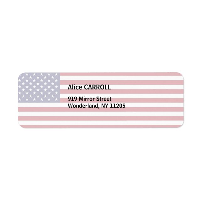 American Flag Label (Front)