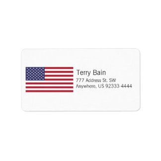 American Flag Shipping, Address, & Return Address Labels | Zazzle