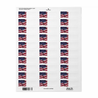 American Flag Label | Zazzle