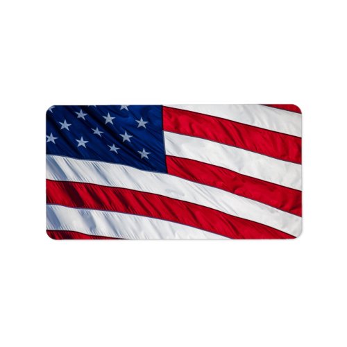 American Flag Label