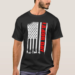 American Flag Labor Day T-Shirt