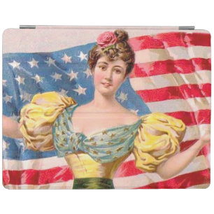 American Flag Lady Liberty Independence iPad Smart Cover