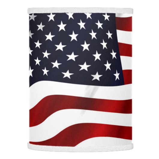American Flag Lamp Shade (Left)